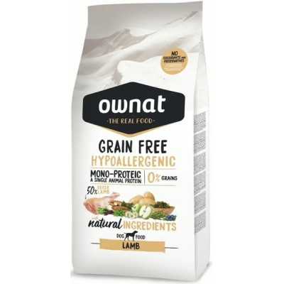 OWNAT Grain Free Hypoallergenic sans céréales à l'agneau pour chien adulte sensible